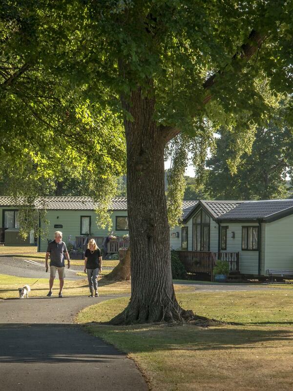 ABI Beverley for sale at Pearl Lake Country Holiday Park, Herefordshire. Park photo