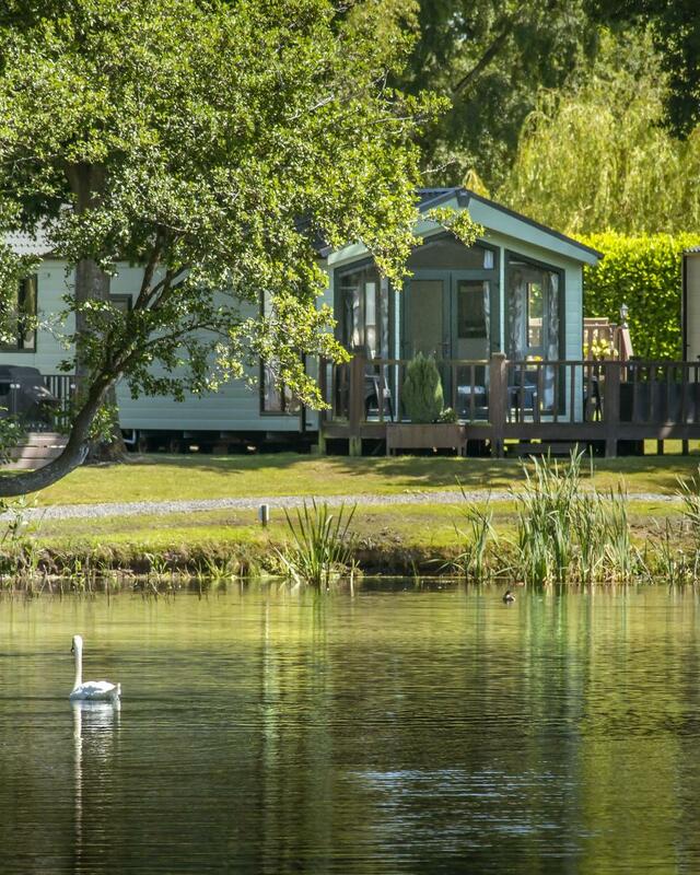 Lakeside holiday home park, Herefordshire