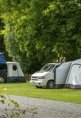 Riverside touring and camping at Rockbridge Park, Wales