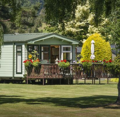 Spacious holiday home plots at Pearl Lake caravan park, Herefordshire