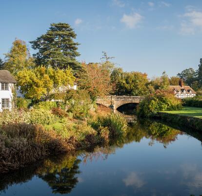 Arrow Bank and the picturesque village of Eardisland