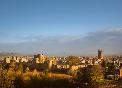 Ludlow Castle close to Discover Parks
