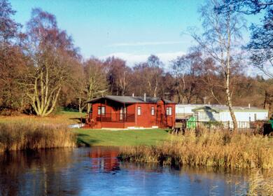 Lake edge caravans at Pearl Lake 1998