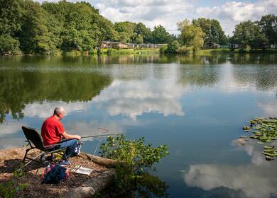 Finding the right holiday park to own a caravan - park lake photo
