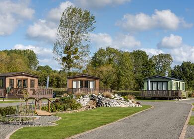 Caravan holiday homes for sale at Arrow Bank, Eardisland, Herefordshire