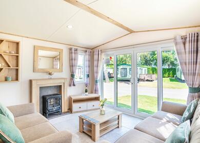 Holiday home buyers guide. Static caravan lounge photo