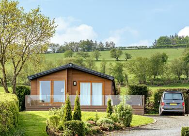 Caravan holiday lodges for sale on riverside holiday park in Wales