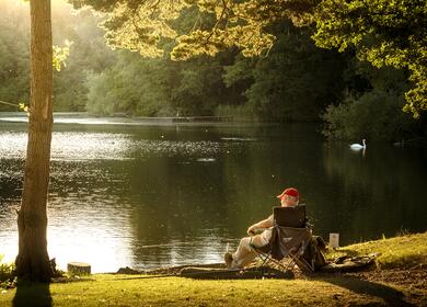 Fishing for carp at Pearl Lake photo