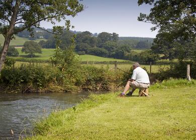 Fishing the River Lugg at Rockbridge Park photo