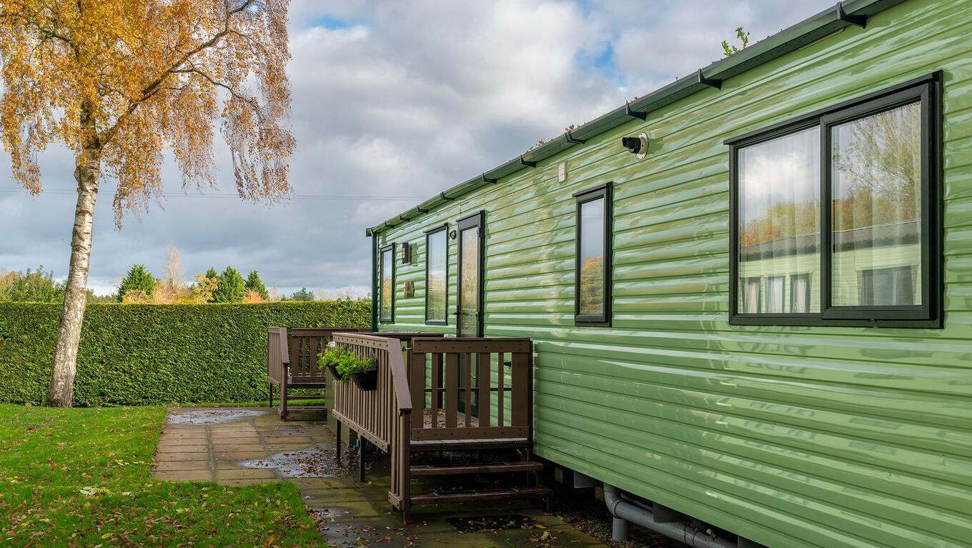 ABI Hereford holiday home for sale at Pearl Lake Country Holiday Park, Herefordshire. Exterior photo