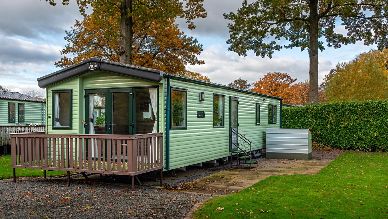 ABI Hereford holiday home for sale at Pearl Lake Country Holiday Park, Herefordshire. Exterior photo