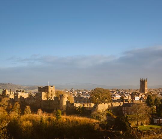 Ludlow Castle close to Discover Parks