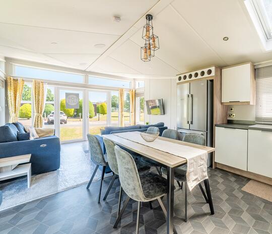 Willerby Vogue Nouveau for sale on 5 star caravan holiday park. Living area photo
