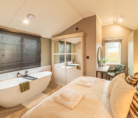 Victory Lumiere luxury glamping pod on 5 star holiday park