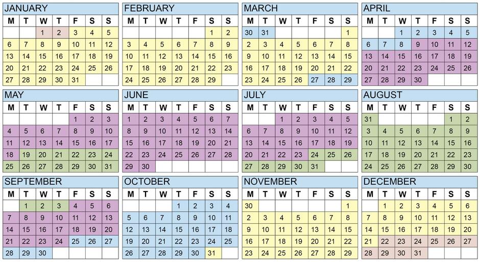 2020 self catering calendar dates 2020 self catering calendar dates