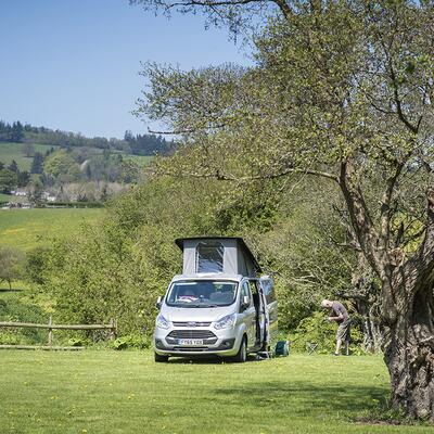 5 star touring site at Rockbridge Park, Wales