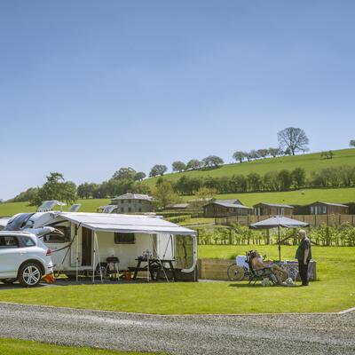 seasonal touring pitches 5 star caravan park Herefordshire