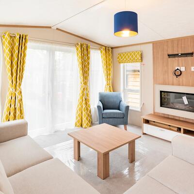 Pemberton Marlow Lodge for sale at Discover Parks - living area