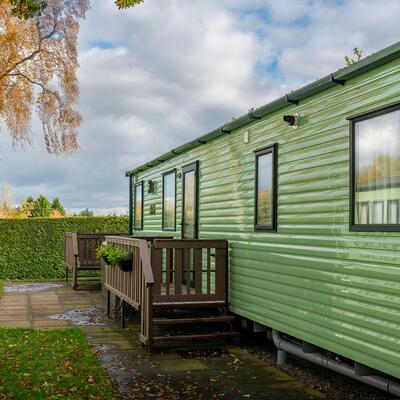 ABI Hereford holiday home for sale at Pearl Lake Country Holiday Park, Herefordshire. Exterior photo