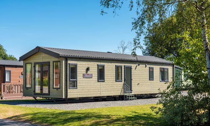 Pemberton Marlow Lodge for sale at Discover Parks, Herefordshire. Interior photo