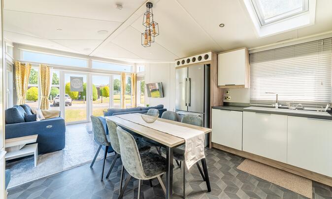 Willerby Vogue Nouveau for sale on 5 star caravan holiday park. Living area photo