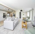Sunseeker Sensation Lodge for sale on Pearl Lake 5 star holiday park. Living area photo