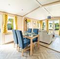 Pemberton Marlow Lodge holiday home for sale at Pearl Lake Country Holiday Park, Herefordshire. dining area photo.