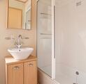 Pemberton Serena holiday home for sale at Pearl Lake Country Holiday Park, Herefordshire. family shower room photo.