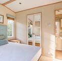 Pemberton Serena holiday home for sale at Pearl Lake Country Holiday Park, Herefordshire. master bedroom photo.