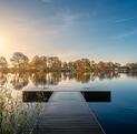 The jetty at Pearl Lake - autumn morning