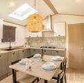 Atlas Sherwood Lodge holiday home for sale at Pearl Lake 5 star holiday park in Herefordshire. Kitchen photo