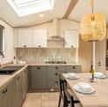 Atlas Sherwood Lodge holiday home for sale at Pearl Lake 5 star holiday park in Herefordshire. Kitchen photo
