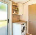 Atlas Sherwood Lodge holiday home for sale at Pearl Lake 5 star holiday park in Herefordshire. Utility area photo