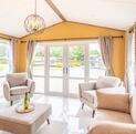 Regal Cranleigh Lodge holiday home for sale at Pearl Lake Country Holiday Park. lounge photo