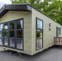 Regal Cranleigh Lodge holiday home for sale at Pearl Lake Country Holiday Park. Exterior photo
