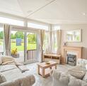 Willerby Vogue Classique holiday home for sale at Pearl Lake Country Holiday Park, Herefordshire. Lounge photo