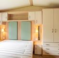 ABI Sunningdale Premier holiday home for sale at Pearl Lake Country Holiday Park, Herefordshire. Master bedroom photo