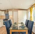 Pemberton Marlow Lodge holiday home for sale at Pearl Lake Country Holiday Park, Herefordshire. Kitchen dining area photo.