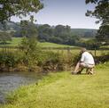 Residential park home for sale in Wales, river fishing photo