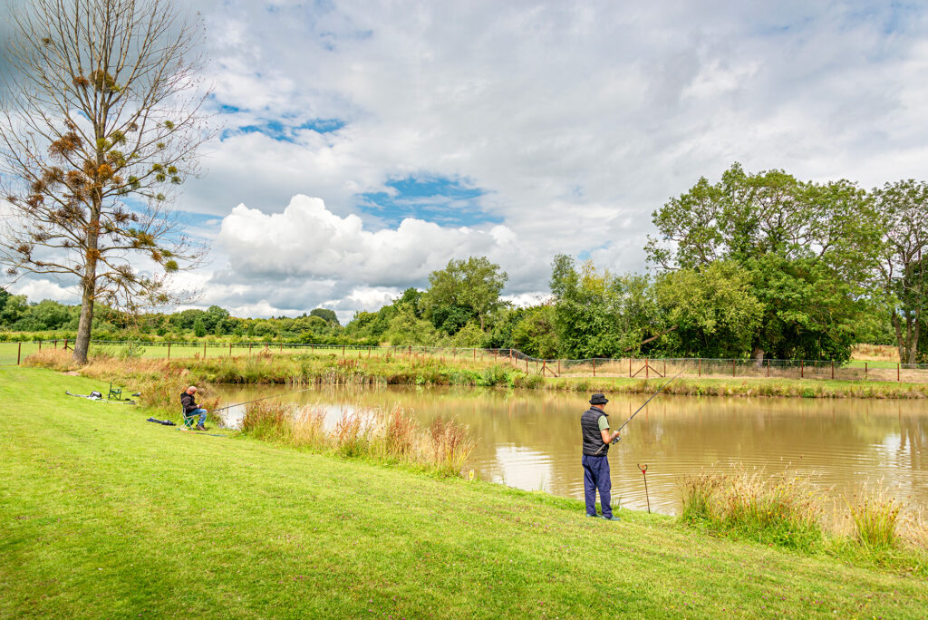 Carp fishing at Arrow Bank
