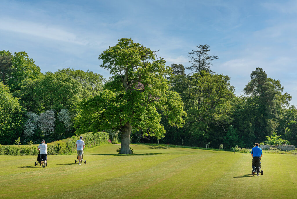 Caravan park with golf course photo