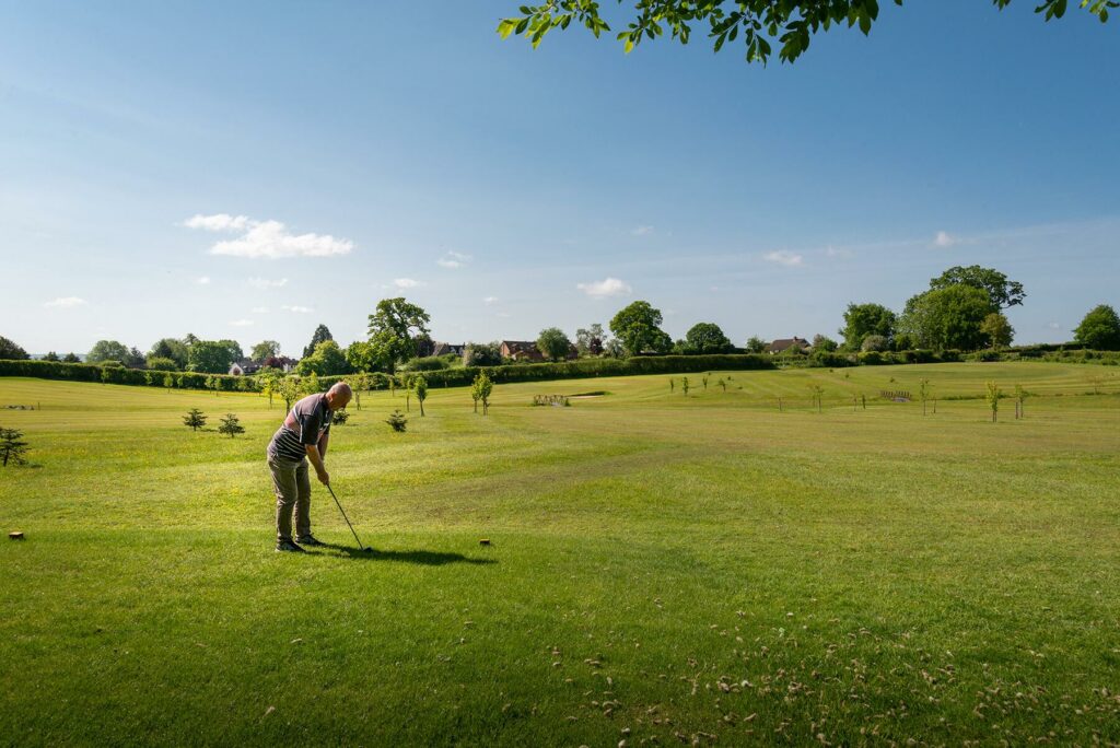 Caravan holiday park with private golf course photo