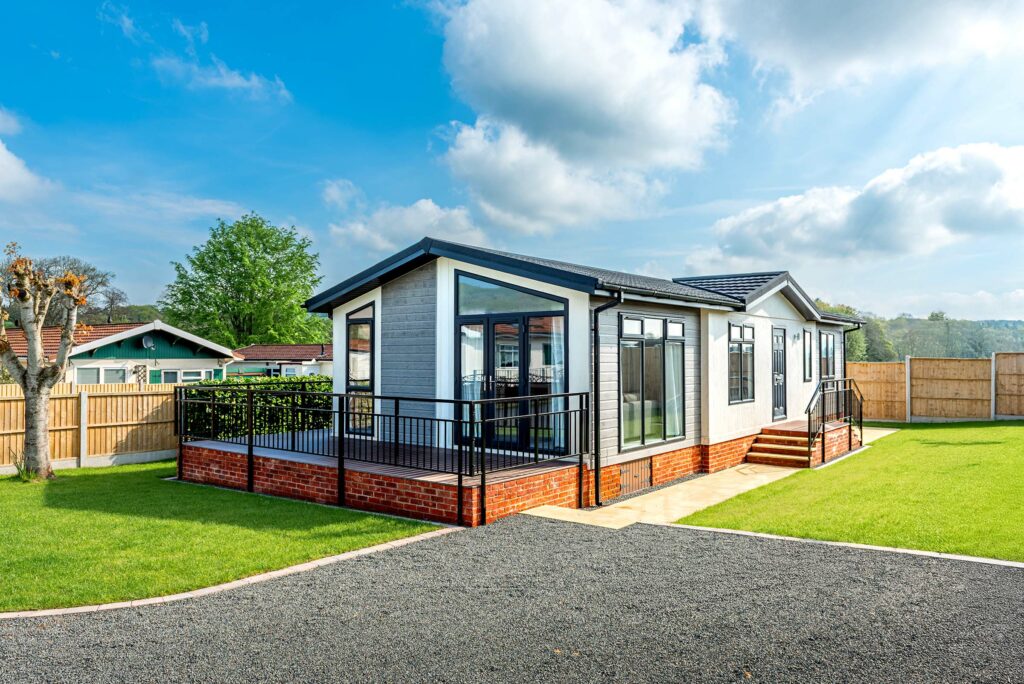 Residential park homes for sale at Rockbridge Park, Wales.