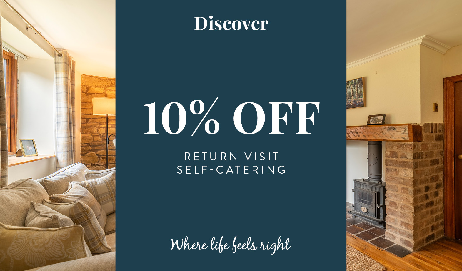 10% off self catering holidays