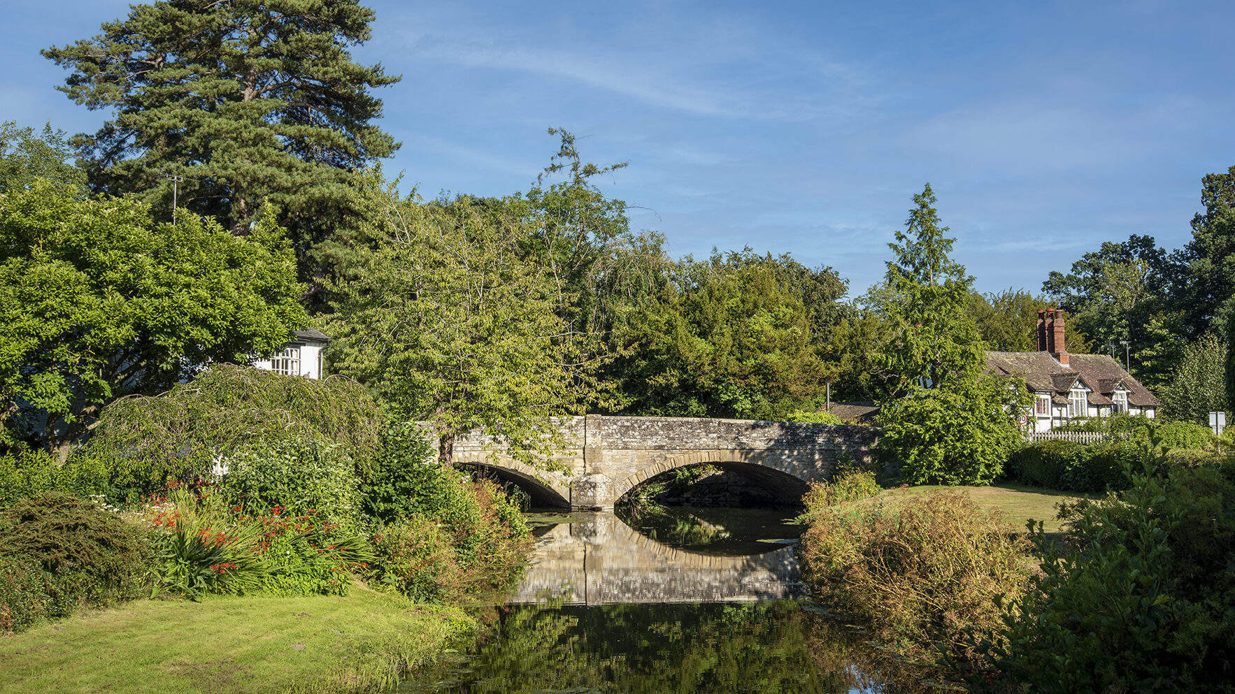 River Arrow at Eardisland, Herefordshire.