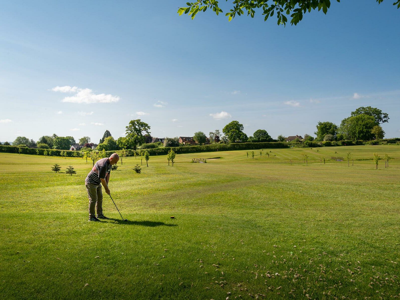 Caravan holiday park with private golf course photo