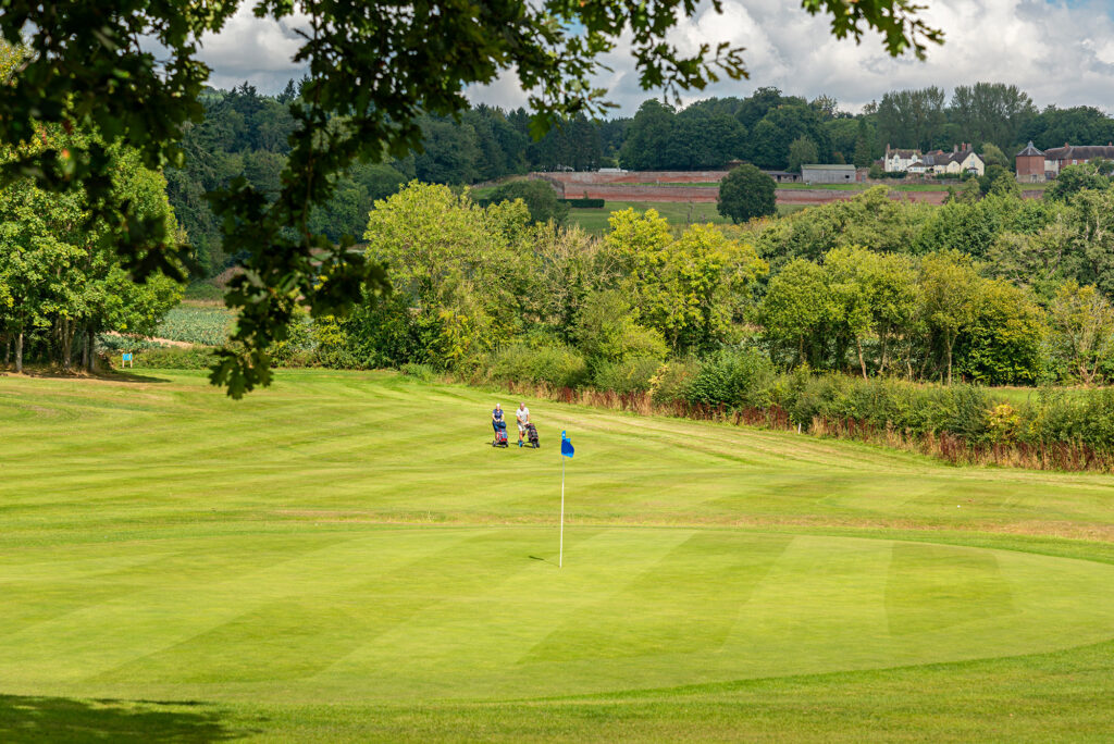 Caravan holiday park with golf course. Hole 3 photo