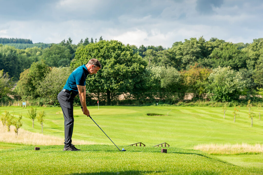 Caravan holiday park with golf course. Hole 7 photo