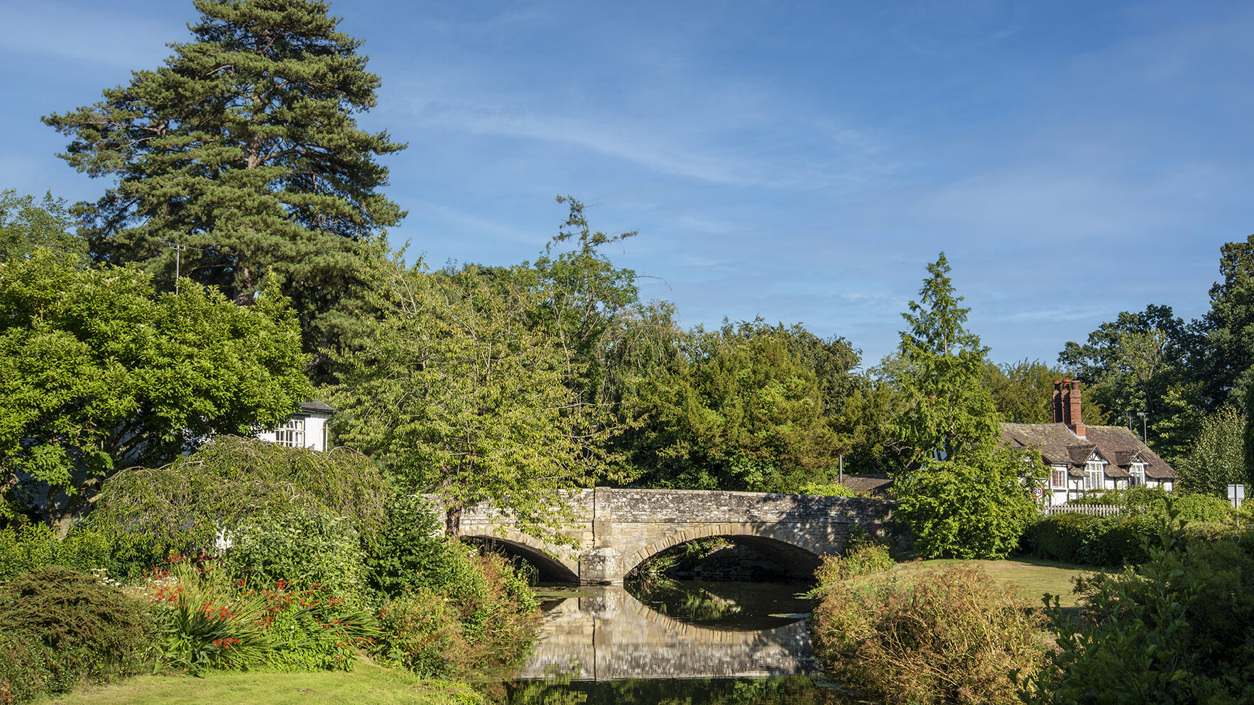 River Arrow at Eardisland, Herefordshire.
