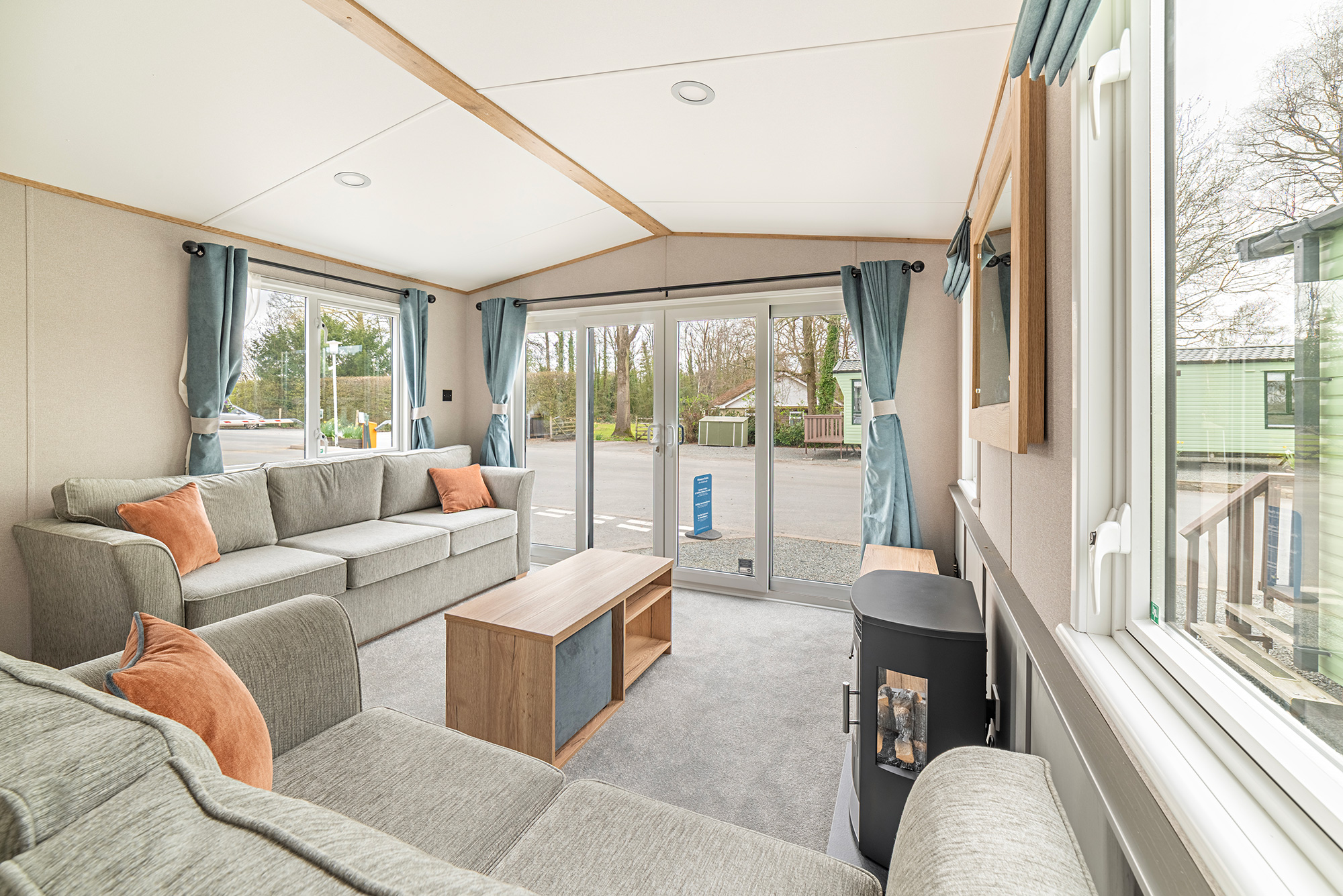 ABI St David holiday home for sale at Pearl Lake Country Holiday Park. Lounge photo.